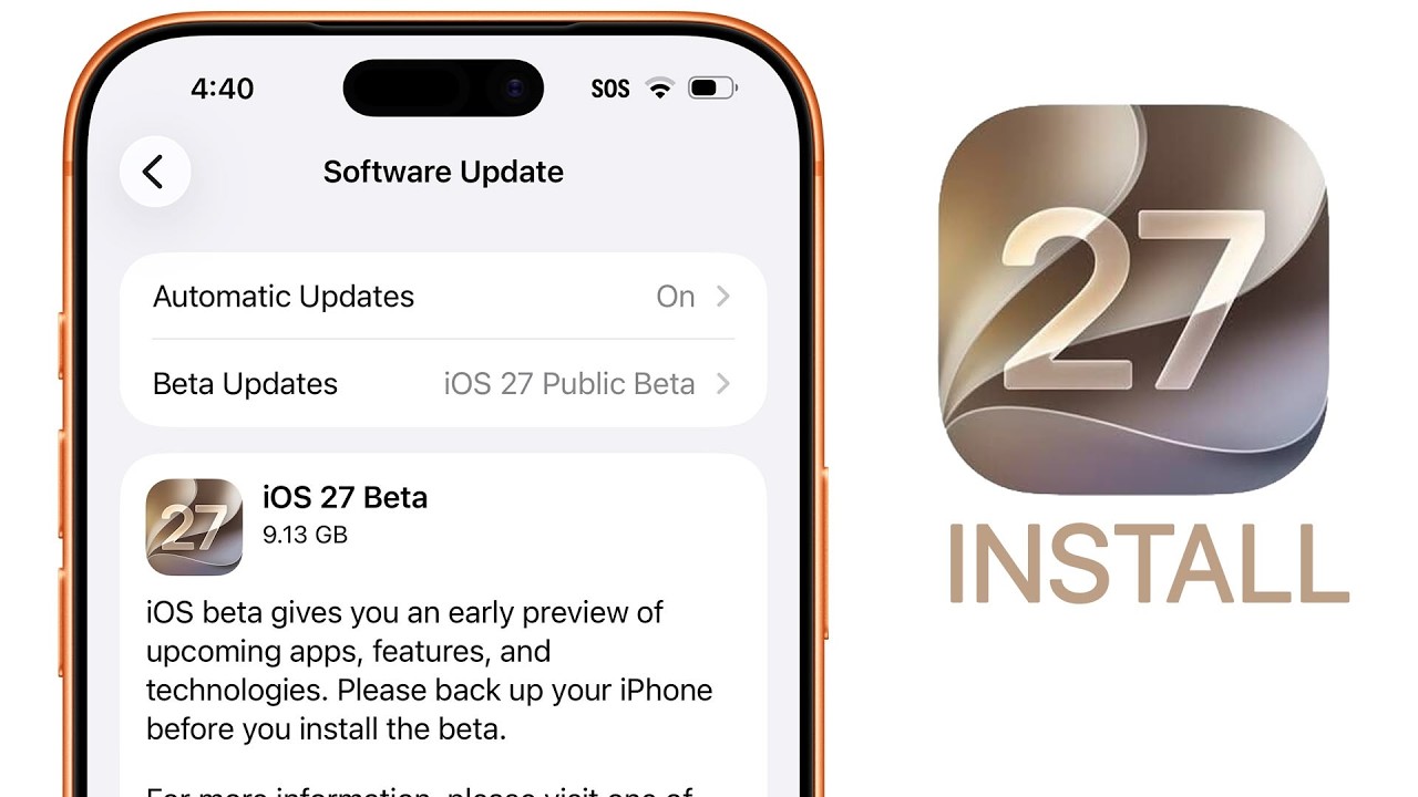 iOS 27 Public Beta Released - How to Install!