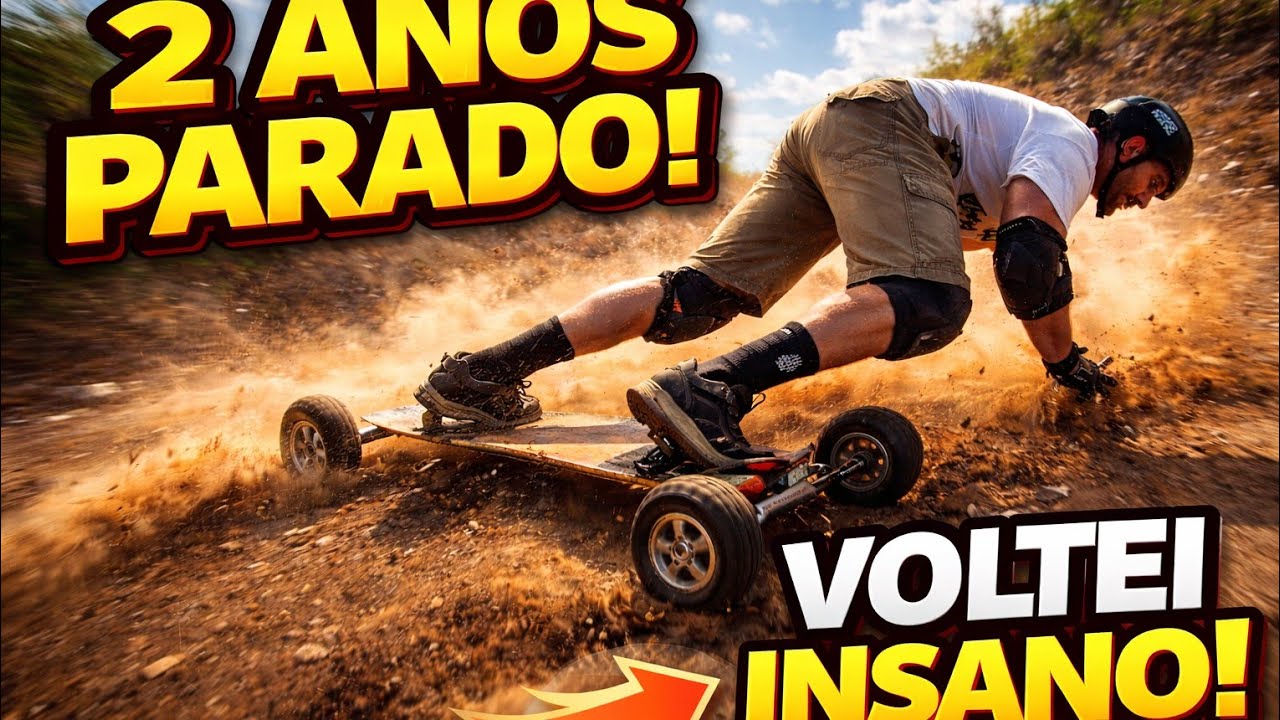 DEPOIS DE 2 ANOS...VOLTEI PARA O MOUNTAIN BOARD | SKATE DE MONTANHA