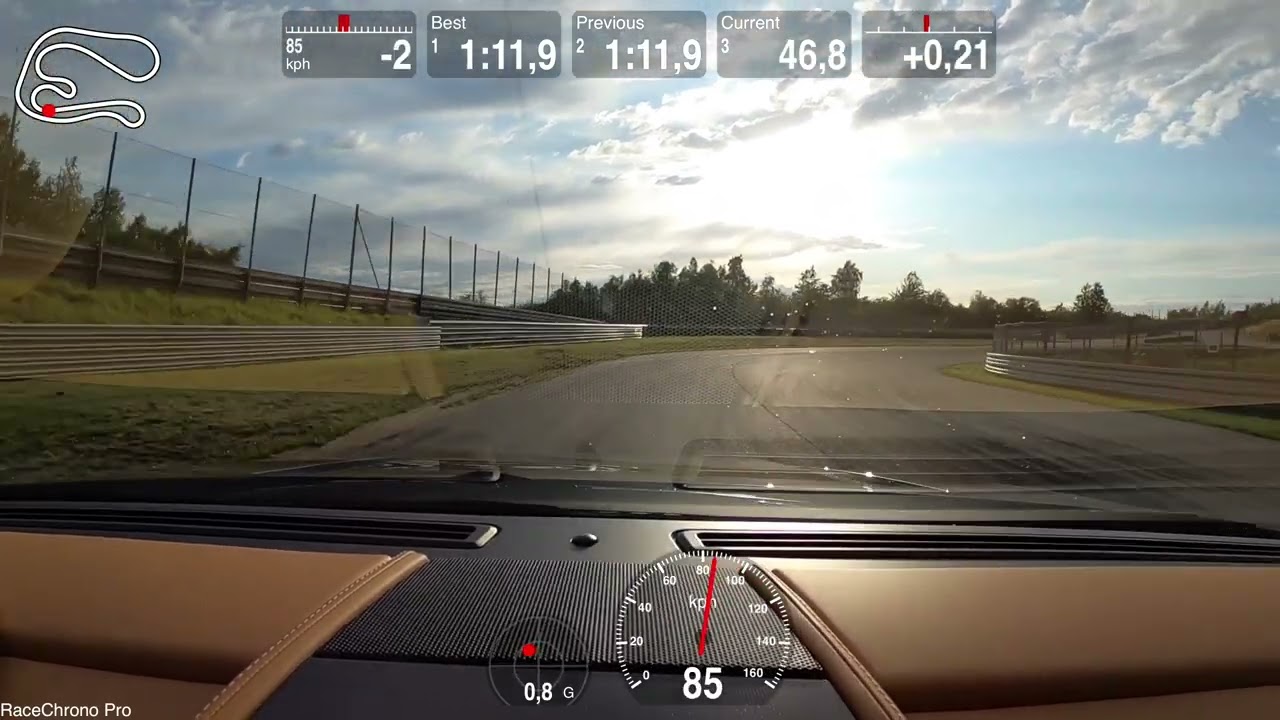 Aston Martin V8 Vantage at Sturup Raceway