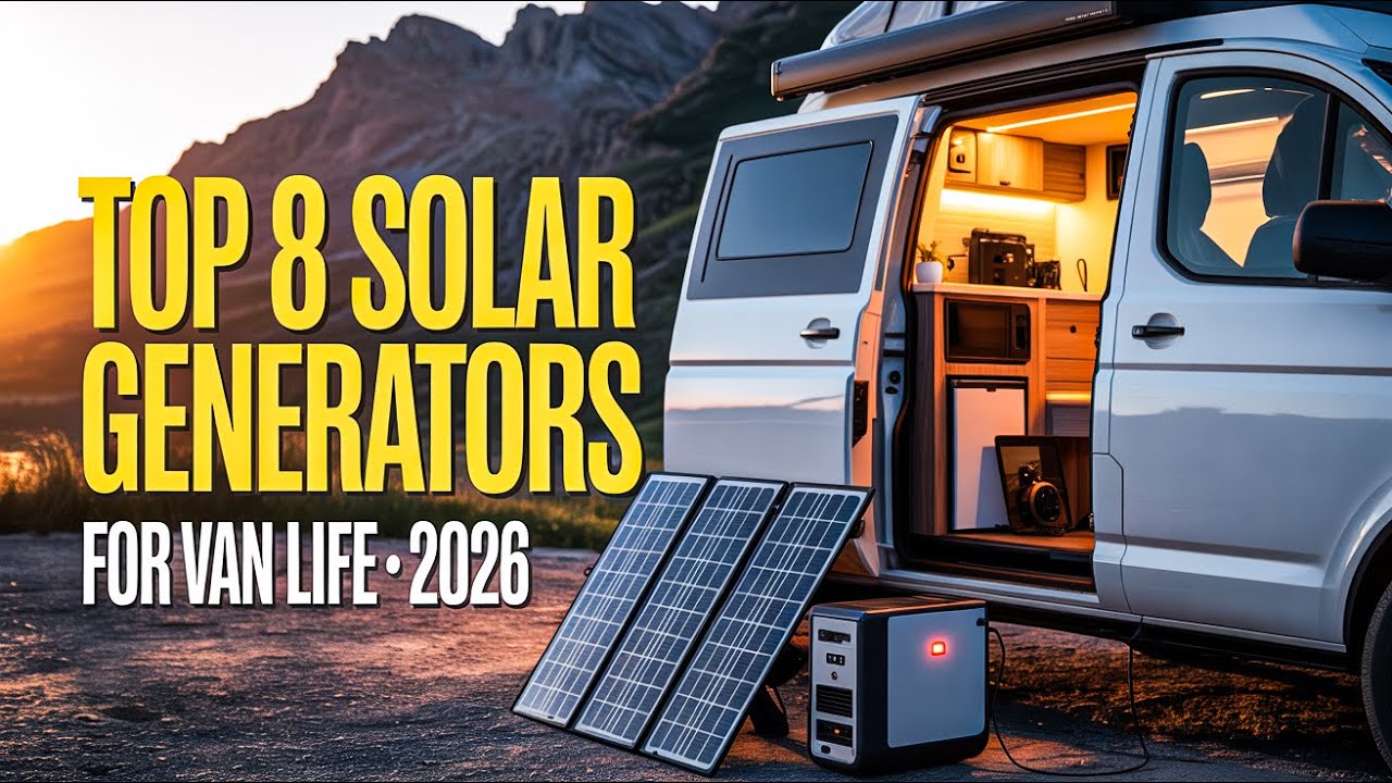 Top 8 Best Solar Generator For Van Life 2026!