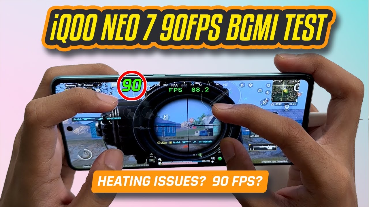 [NEW] iQOO Neo 7 90 FPS BGMI TEST 🔥 90 FPS BEAST?? 😍