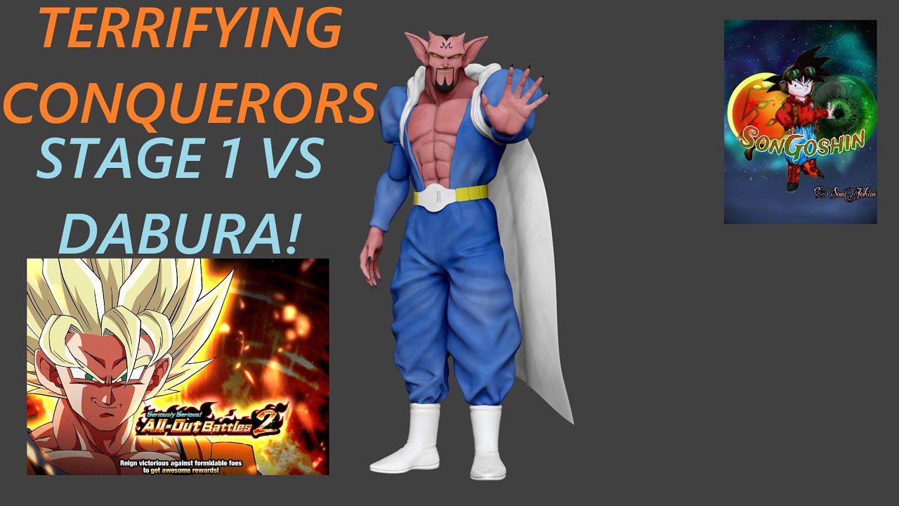SERIOUSLY SERIOUS ALL OUT BATTLES 2 STAGE 1 WITH 6 TERRIFYING CONQUERORS! DBZ Dokkan Battle!