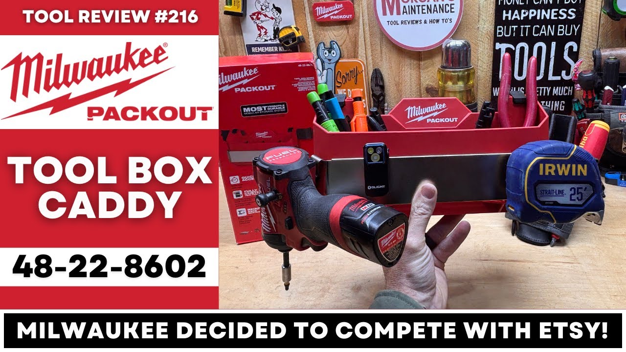 Milwaukee PACKOUT Rail Accessories - Tool Box Caddy Rack 48-22-8602