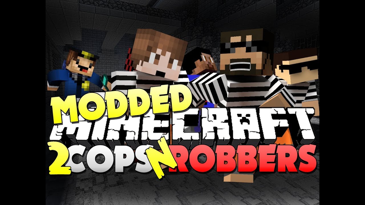 Minecraft Modded Cops and Robbers 2 - CAR MOD (Bodil40, Mitch, Vikk and Woofless)