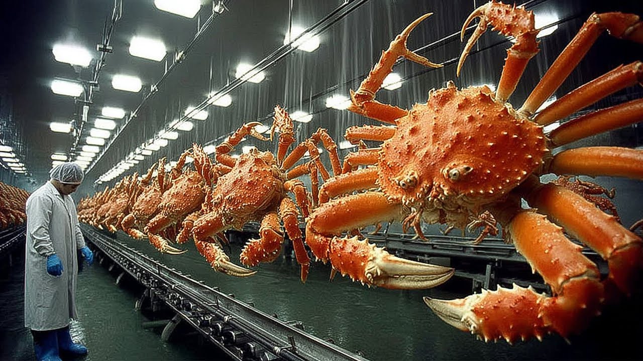 How 10,000 Giant Alaska King Crabs Are Caught and Processed Daily in the Pacific Ocean