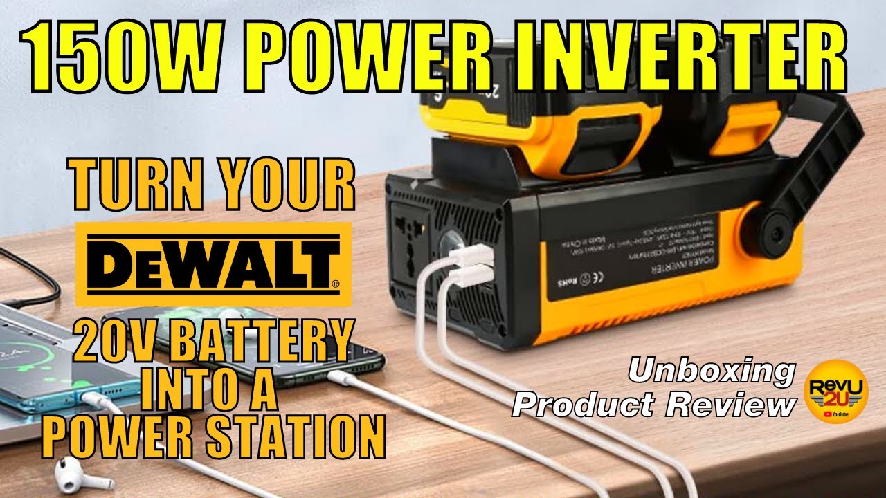 Превратите свой аккумулятор DeWalt 20 В в небольшую электростанцию! Обзор инвертора 110 В/150 Вт!