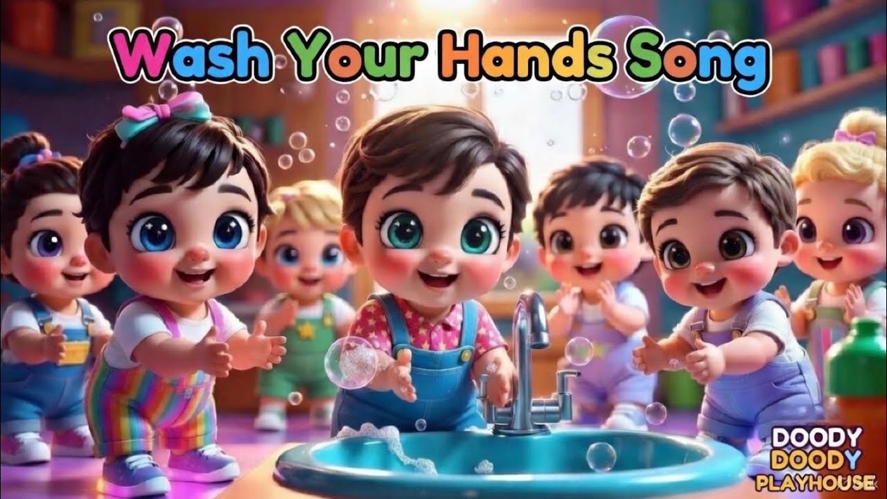🧼 Wash Your Hands Song | Good Habits for Kids 👶✨ | @DoodyDoodyPlayhouse 