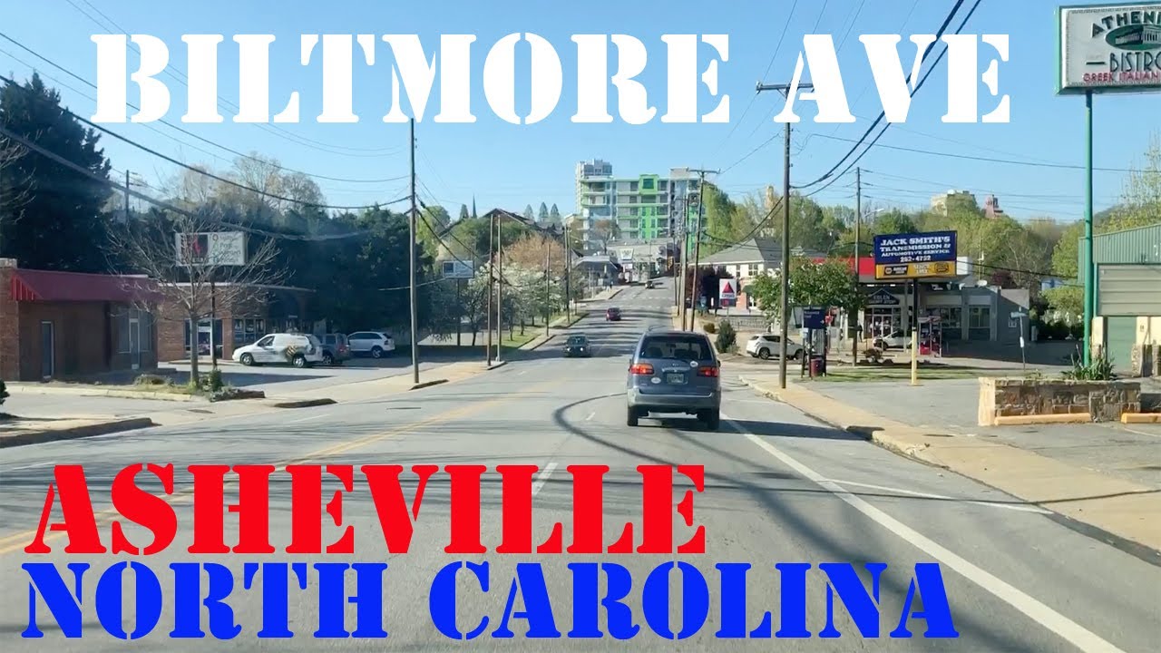 Biltmore Ave - I-40 to Downtown Asheville - North Carolina - Street Drive