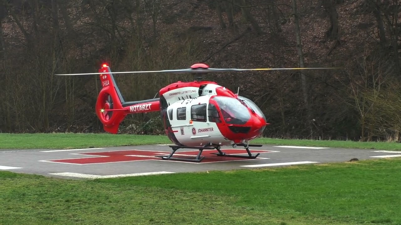Christoph Gießen mit der D HJLA am 18 02 2023 am DRK Krankenhaus in Kirchen