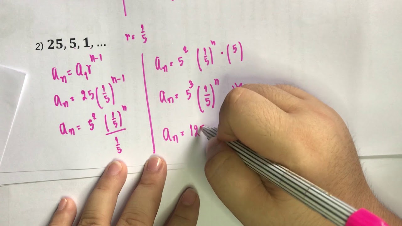 เฉลยแบบฝึกหัด 3.1.3 ข้อ3-6  ลำดับและอนุกรม คณิต พื้น ม.5 (พ.ศ.2560)