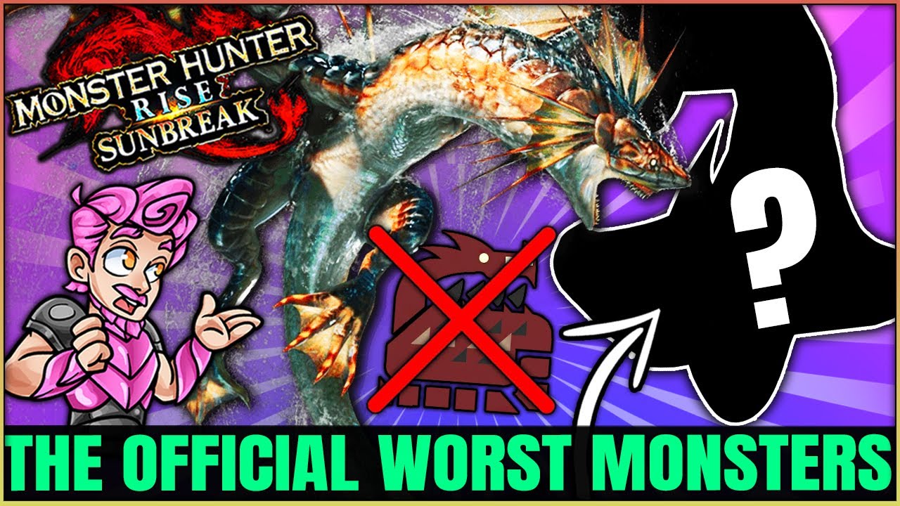 The Top 10 Worst Monsters of All Time So Says One Pink Man! (Monster Hunter Fun/Lore/Discussion)