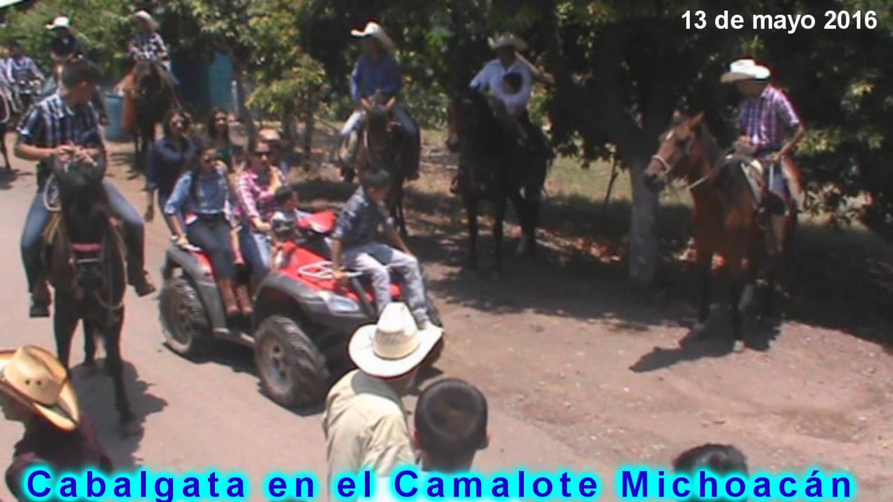 cabalgata en el camalote michoaca 13 de mayo 2016