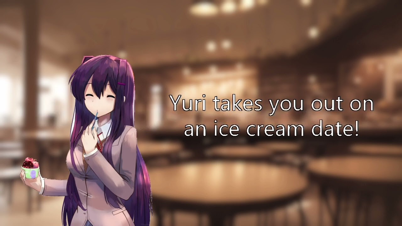 Yuri x Listener Ice Cream Date 🍦 | DDLC fluff F4A