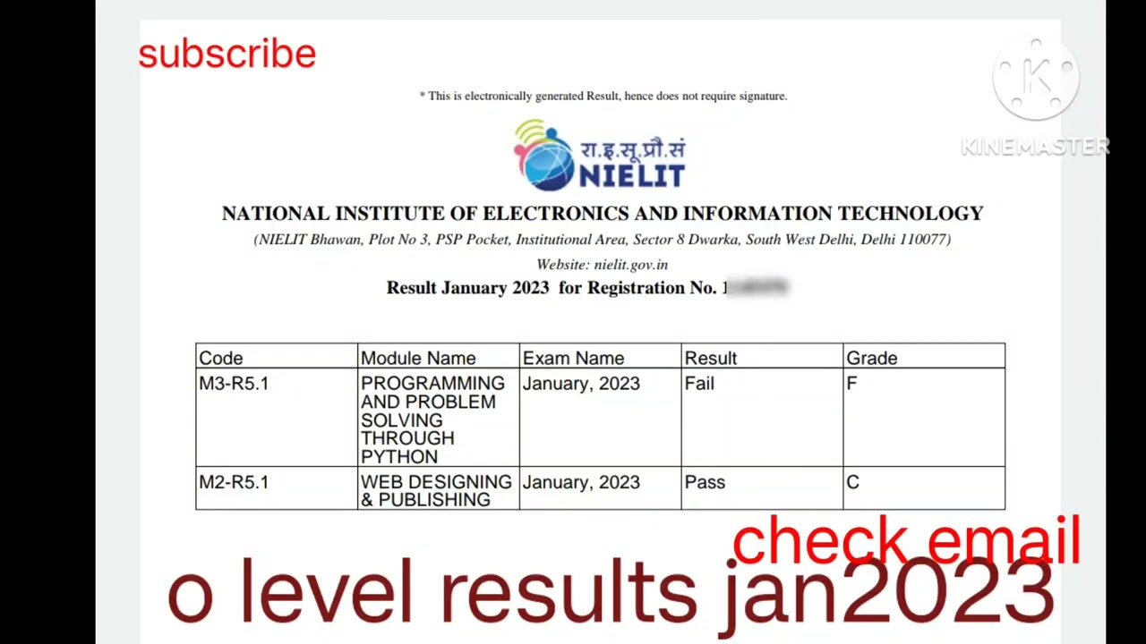 o level result jan 2023 update/nielit o level result/CCC certificate result