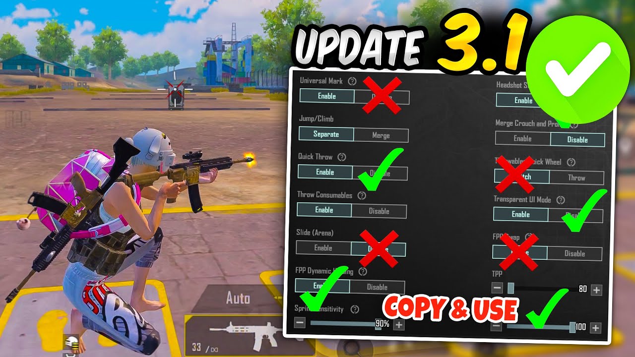 Обновление 3.1 PUBG MOBILE: ЛУЧШИЕ НАСТРОЙКИ И ЧУВСТВИТЕЛЬНОСТЬ 2024 🔥КОПИРОВАНИЕ И ИСПОЛЬЗОВАНИЕ...