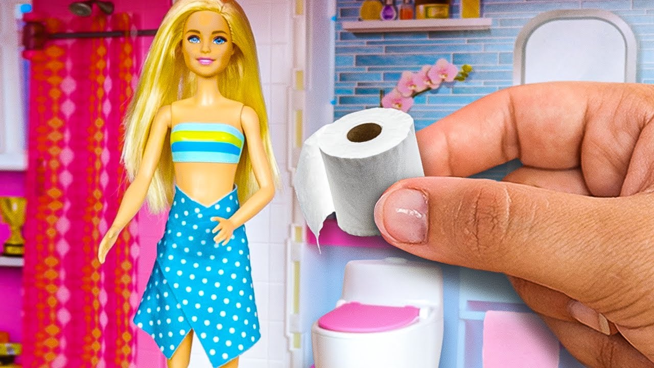 15 DIY Mini Furniture for the Barbie Dreamhouse || Easy Crafting Hacks For Your Barbie Dolls