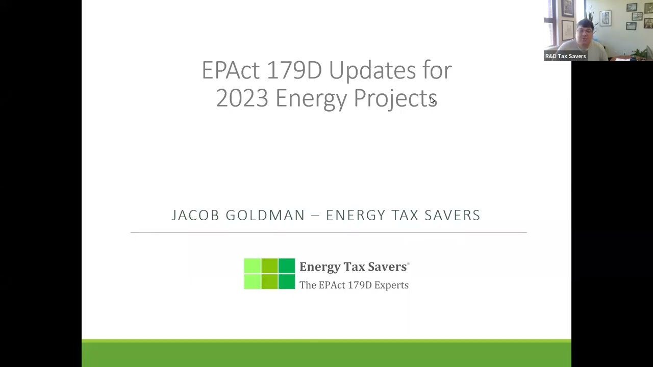 New EPAct 179D Rules and Guidelines Affecting 2023 Completed Energy Projects