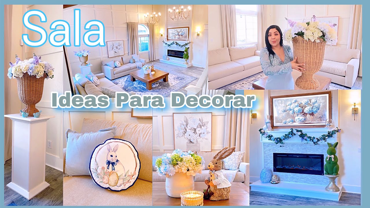 Cambios E Ideas Para Decorar La Sala💙Nuevo Tapete Color Azul- Decoración Primavera 2025