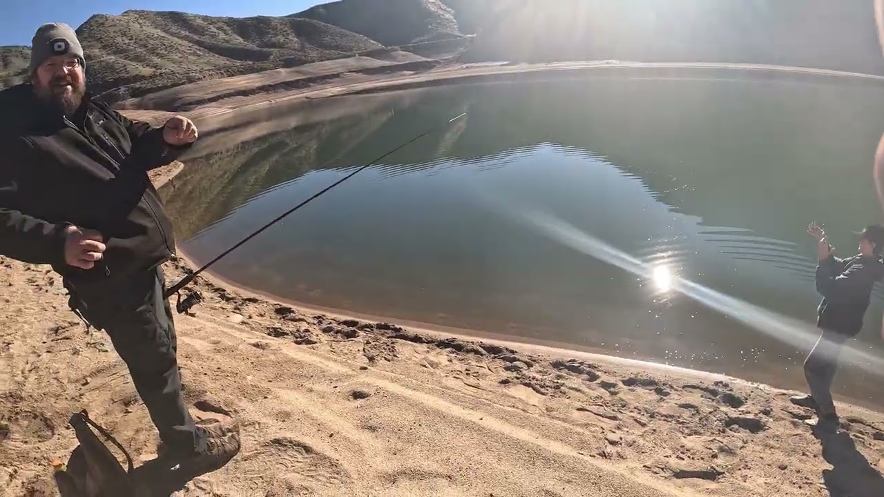 out enjoying a good day at Lucky Peak fishing
