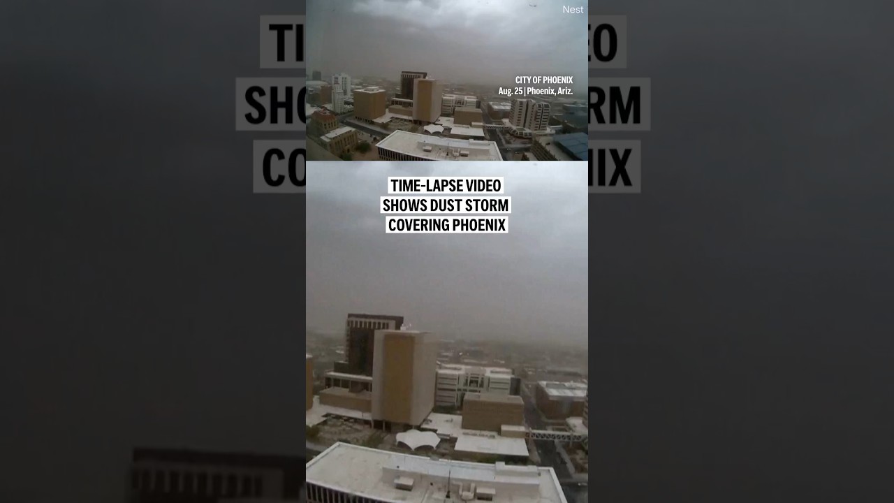 Time-lapse video shows dust storm covering Phoenix