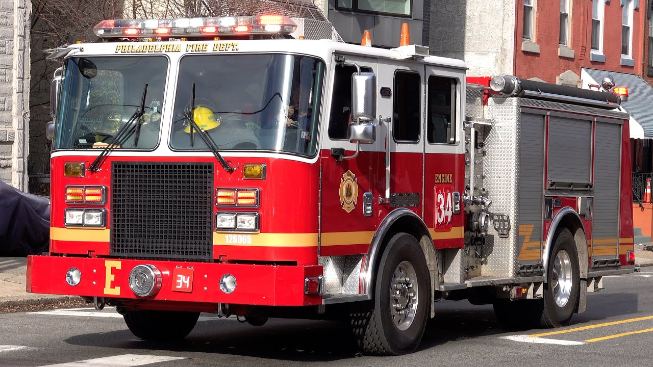 Philadelphia Fire Department Engine 34 Responding