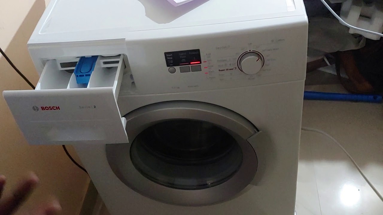 Bosch 6kg front load washing machine demo malayalam