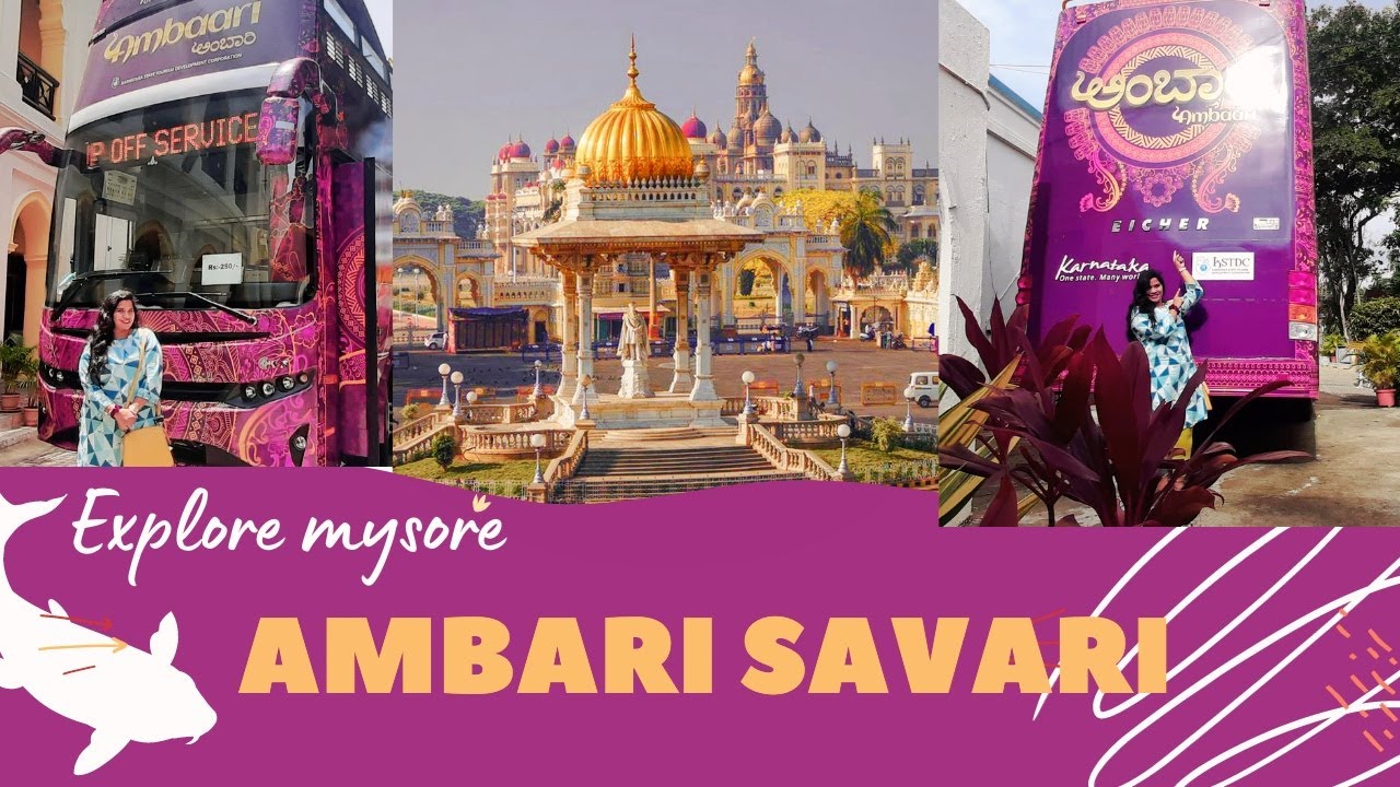 Ambari double deckor bus| HoponHopOff | KSDTC | 1st time| #ambaribus #mysuru #dasara #doubledecker