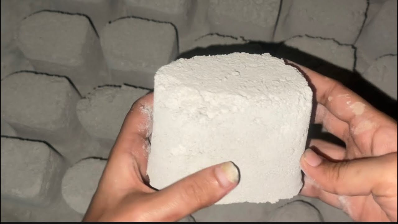 Pure combo cement texture crispy dry floor crumbling ASMR relaxing .