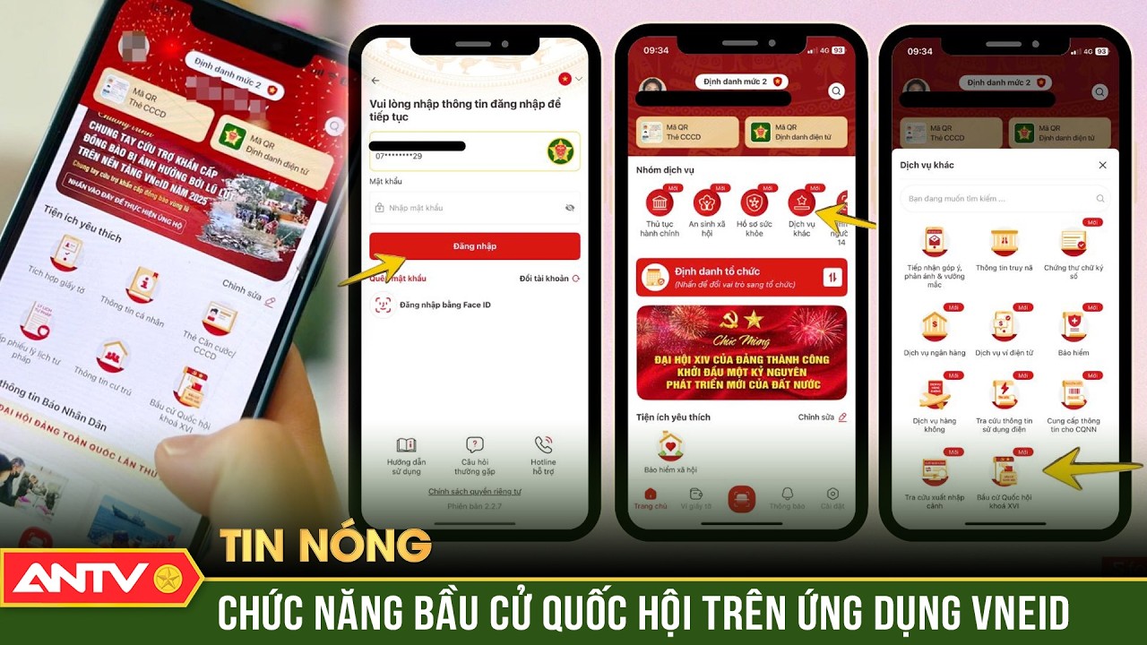Ứng dụng VNeID đã tích hợp chức năng 