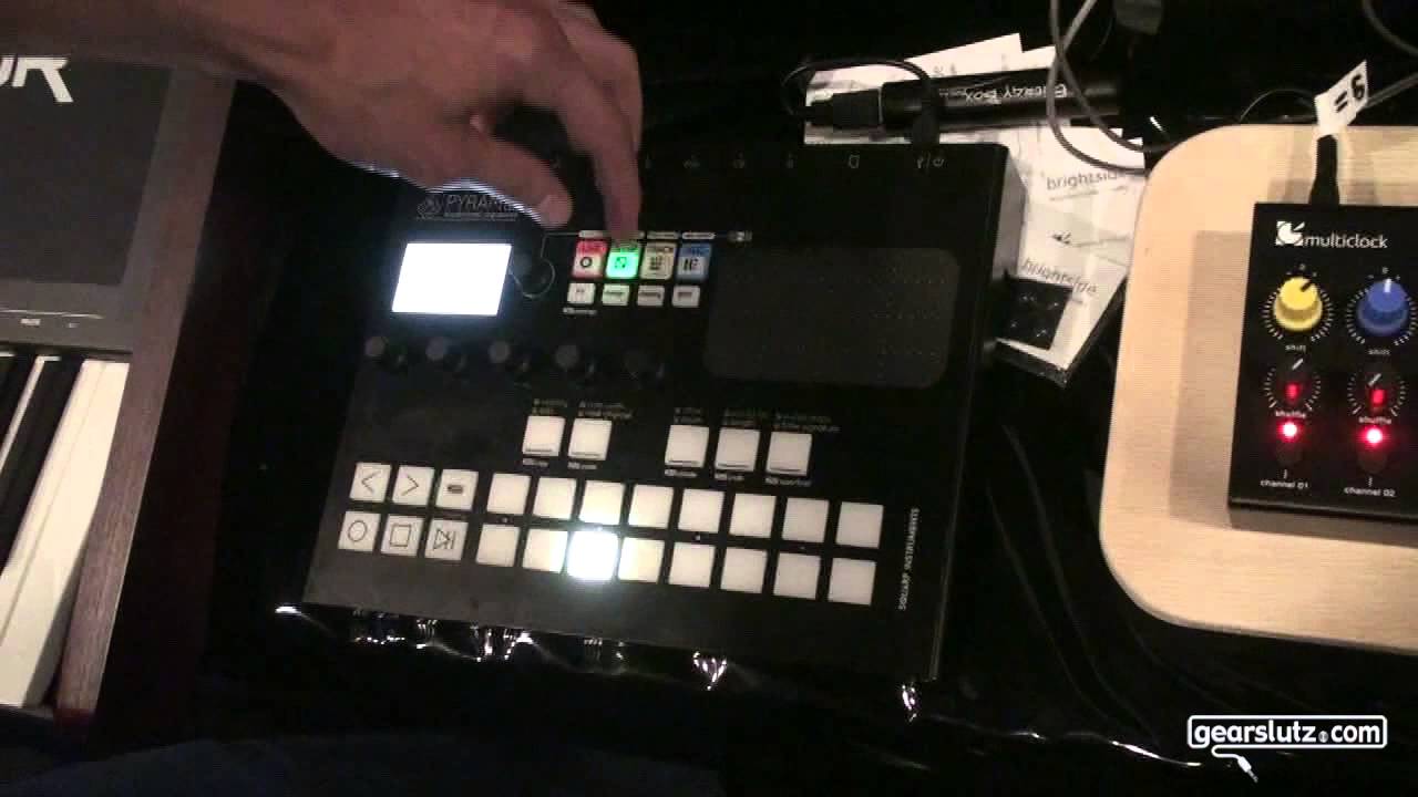 Jean from Squarp Instruments presents the Pyramid sequencer at the Musikmesse 2015