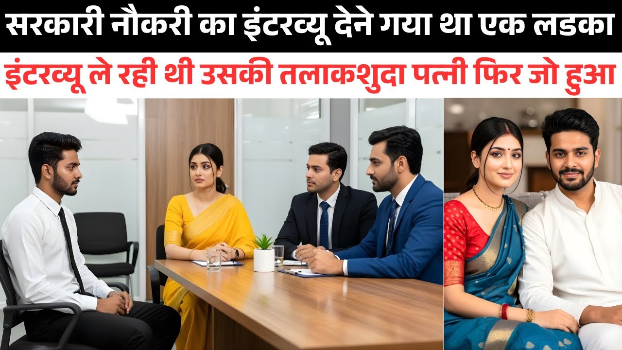 सरकारी नौकरी का इंटरव्यू देने गया था एक लडका, इंटरव्यू ले रही थी उसकी तलाकशुदा पत्नी फिर जो हुआ…