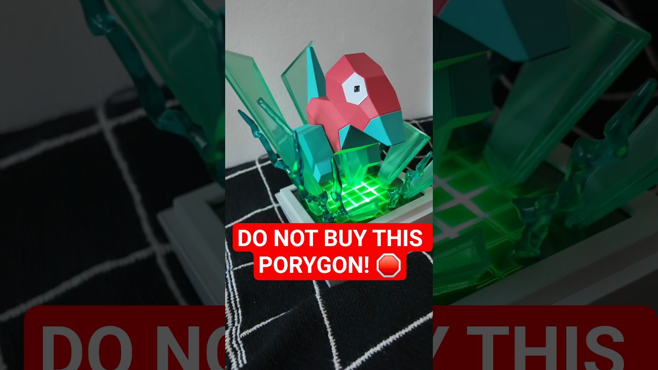 DO NOT BUY THIS #PORYGON It will steal your heart!#pokemoncollector #pokemonmerch #animefigure