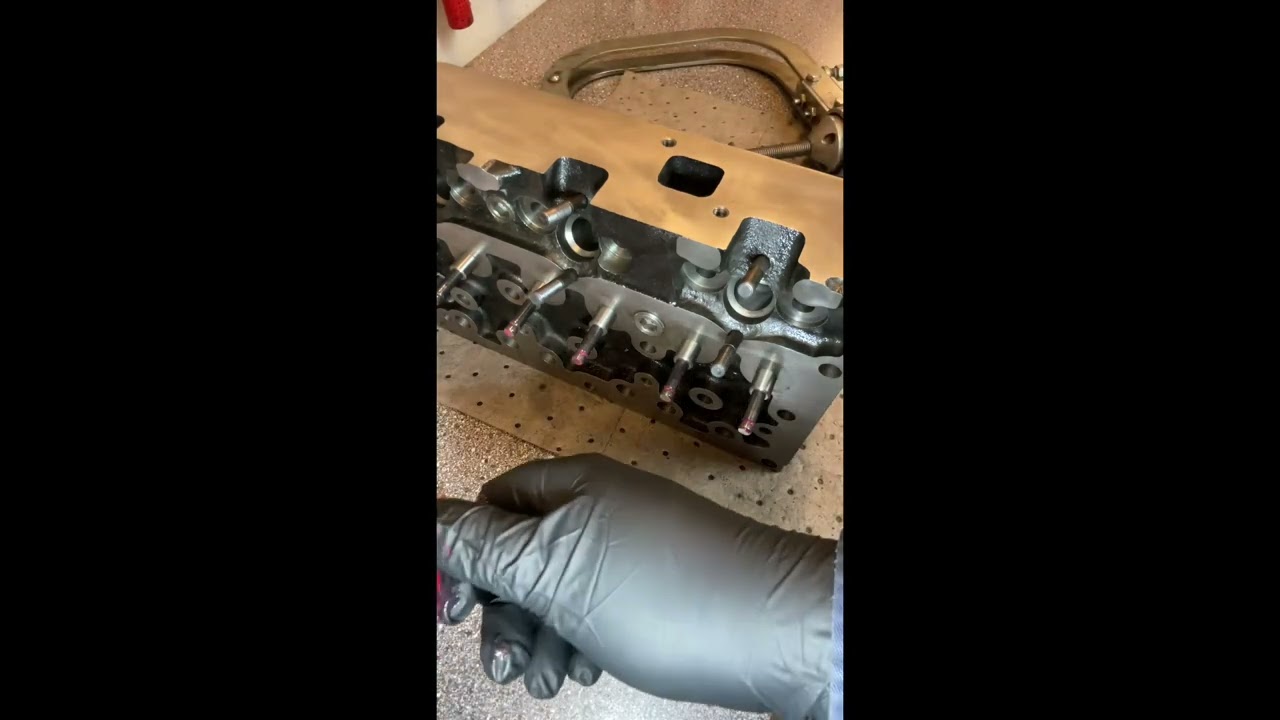 Part 16. MF 35 Rebuild. Preparing cylinder head.