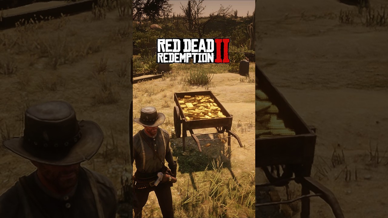 Самый простой способ получить золотые слитки в RDR2 #rdr2 #reddeadredemption2 #rdr2online #arthur...