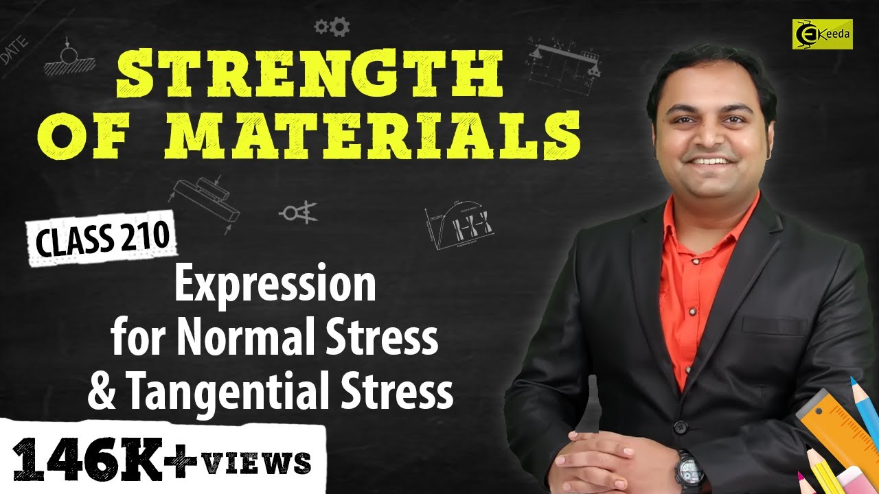 Expression for Normal Stress and Tangential Stress - Principal Stresses and Planes
