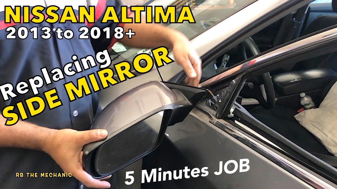 Nissan Altima 2013 to 2018 Installing  side mirror 5 minutes DIY guide