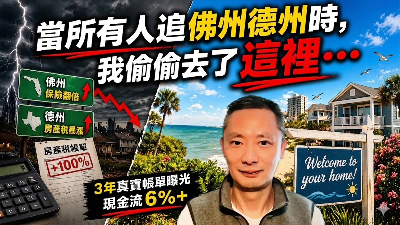 2026 避坑指南：放弃德州佛州后，我在哪里发现了现金流天堂？
