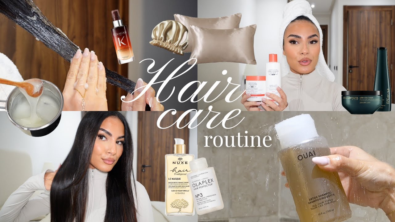 Hair care routine | Oil Treatment, DIY Mask, Fav Hair Products & Tips