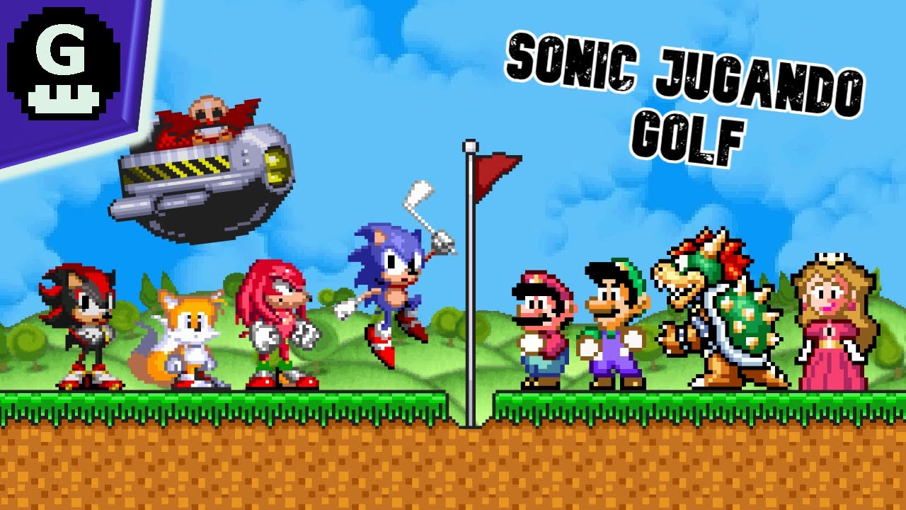 Sonic Jugando Golf