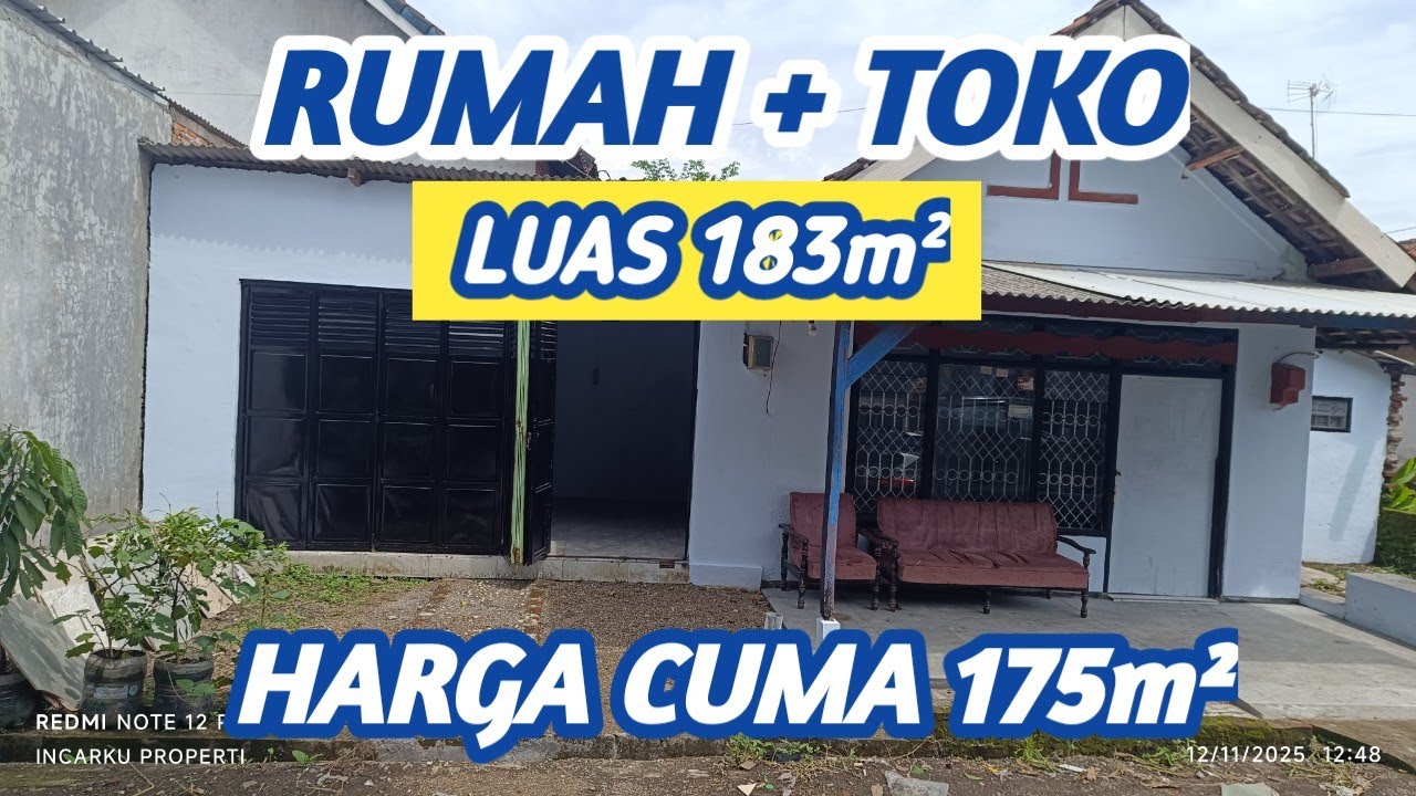 Rumah kampung 175jt luas 183m²