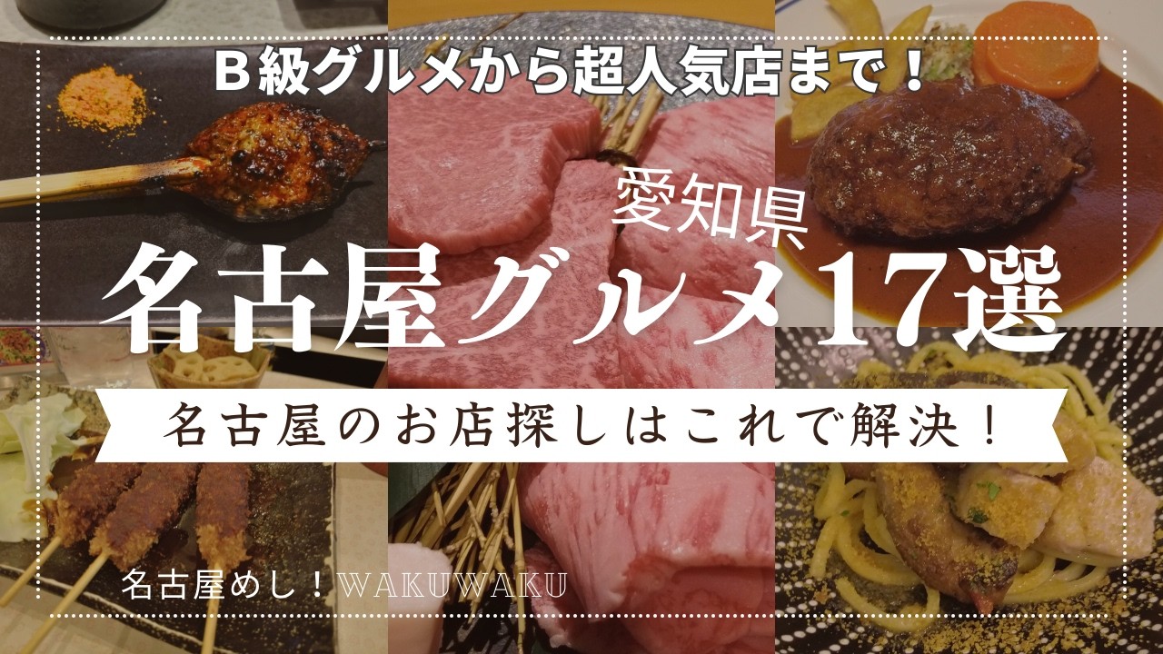 『名古屋グルメ17選』あの超人気有名店からB級まで/リピートしたい「名古屋めし」