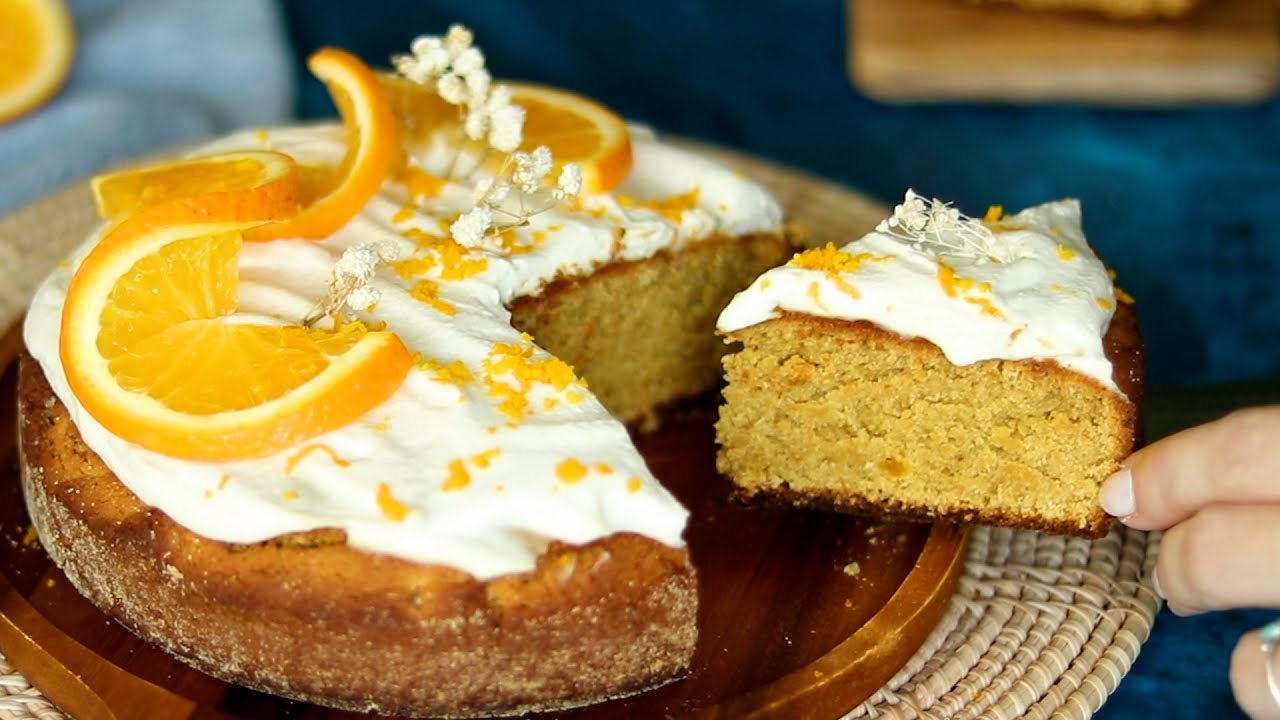 SI TIENES NARANJAS Y AVENA, PREPARA ESTA TARTA. Deliciosa, SIN gluten, huevos, lactosa o azúcar.