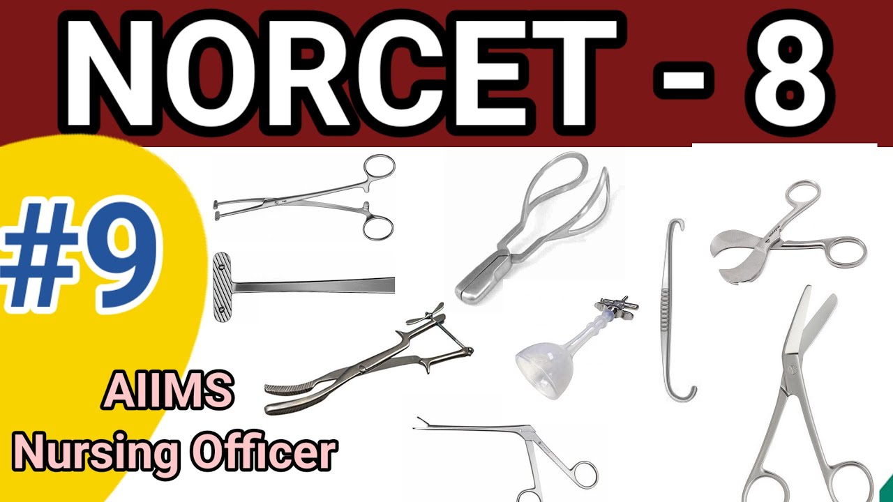 NORCET - 8 Exam Preparation | NORCET - 8 Image Based MCQs | AIIMS NORCET Nursing Officer Exam | #9