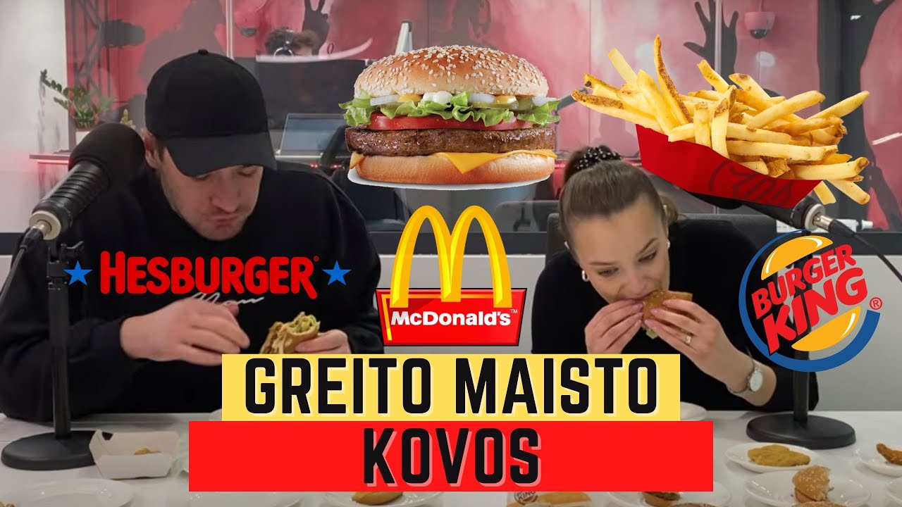 MCDONALD'S vs HESBURGER vs BURGER KING | kuris geriausias?