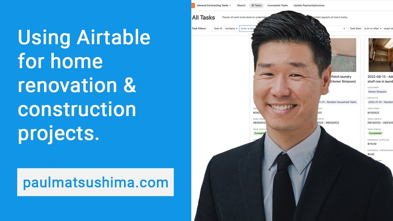 Use Airtable to track your home renovation and construction projects