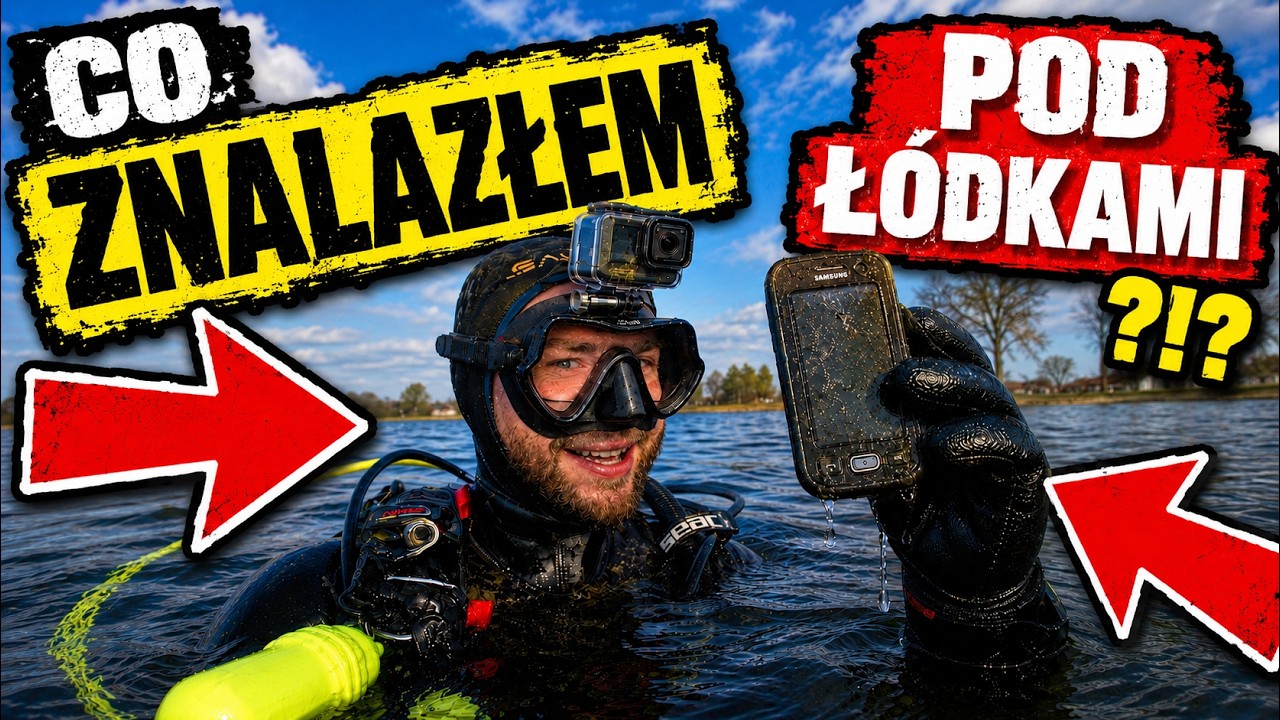 CO MOŻNA ZNALEŹĆ NURKUJĄC NA PRZYSTANI ŁODZI ?! NURKOWANIE !!!