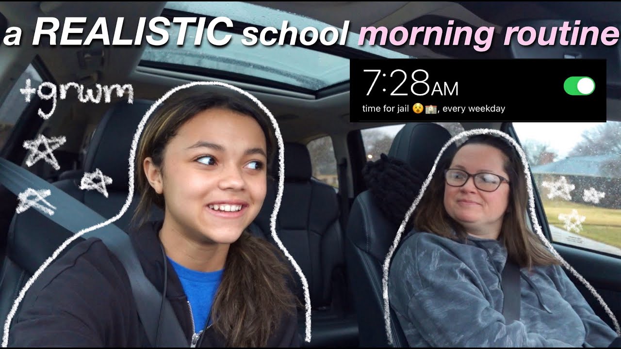 My *REALISTIC* morning routine for school! | GRWM