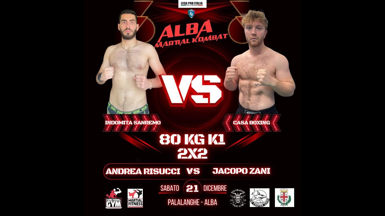 Andrea Risucci vs Jacopo Zani - K1 - 80 kg - 21/12/2024