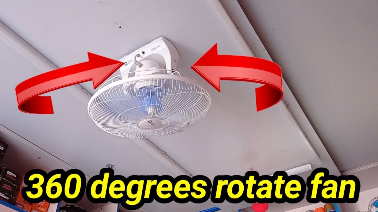 360%డిగ్రీలు తిరిగే ఫ్యాన్ || Orient Electric Roto-53 400 MM high speed wall mounted cabin fan