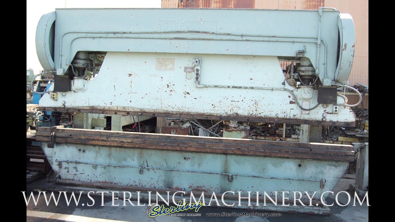 240 TON X 16' USED STEELWELD MECHANICAL PRESS BRAKE, MDL. H3 1/2-12 (M) 4273